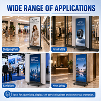 Écran LED pliable pour mur vidéo P1.53 P1.86 P2, affichage publicitaire commercial avec roues, directement de l'usine