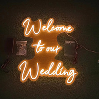 Letrero de Neón Personalizado con Letras LED, Luz con Nombre Personalizado, Decoración Acrílica para Colgar en la Pared, para Bodas, Cumpleaños, Dormitorios