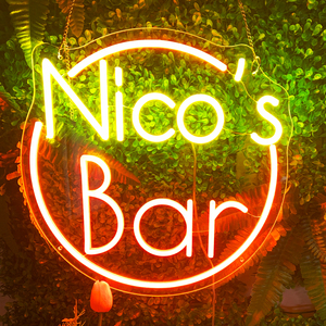 Letrero de Neón LED RGB Personalizable, Letrero Comercial con Nombre Personalizado, Letrero de Neón con Temática de Golf - Product Image 1