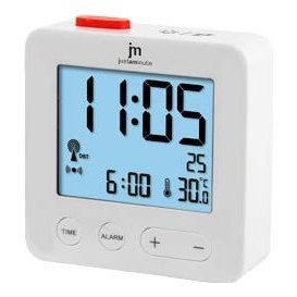 Sveglia JUSTAMINUTE Multifunzione radiocontrollata Bianco JD9031B - Product Image 3