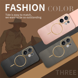 เคสโทรศัพท์แบบแม่เหล็ก รุ่นบางเฉียบ หรูหรา ลายเส้นใยโครเมียม สำหรับ Vivo V60 Lite/V60/V50Lite/V50/V40Lite/X200 FE - Product Image 2