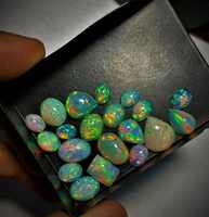 Opale d'Éthiopie naturelle, cabochons de pierres précieuses en vrac, formes variées, lot de pierres précieuses naturelles en vrac, opale de qualité supérieure