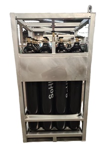 Jaula y Estructura de Soporte Apilable Personalizable para Cilindros de Gas, para Máquinas con Válvulas y Bombas, Jaula para 4*4 Cilindros de Gas - Product Image 2