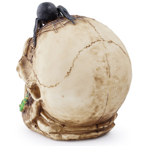 Décoration créative en résine pour Halloween : <span class=keywords><strong>Squelette</strong></span> et tête <span class=keywords><strong>de</strong></span> <span class=keywords><strong>serpent</strong></span>, sculpture gothique <span class=keywords><strong>de</strong></span> tête humaine, statue décorative pour fête et maison - Product Image 4