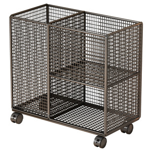 <b>Large</b>-capacity household yoga mat storage <b>basket</b> with wheels, movable storage rack for fitness equipment and sports gear - Product Image 1