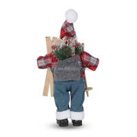 Nouvel An Noël Santa Home Collection Festival & Holiday Plaid Ski Xmas American Face Santa Figures