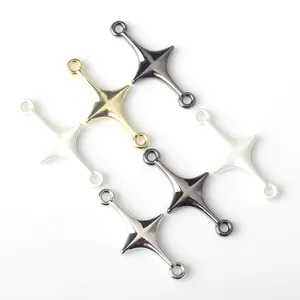 สังกะสีอัลลอยด์Star Crossจี้Charms ConnectorสําหรับDIY Handmadeสร้อยคอต่างหูสร้อยข้อมือเครื่องประดับอุปกรณ์เสริม