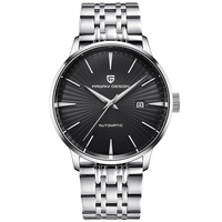 Montre mécanique automatique à remontage automatique personnalisée en gros pour hommes, mode, acier 316L, étanche, calendrier, multifonction