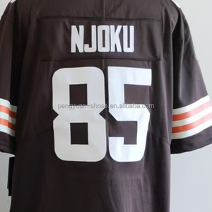 جاهزة للشحن شيدور ساندرز البني البديل أفضل جودة مخيط جيرسي كرة القدم الأمريكية - Product Image 4