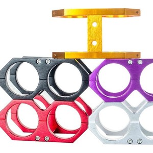 Poyracing Aluminum Fuel Pump <b>Bracket</b> 60mm Dual Mounting Clamp For Retrofit Upgrade - Product Image 3