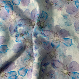 Đa Màu Sắc Bền Vững Sọc Polyester In Kỹ Thuật Số Vải Tùy Chỉnh Kỹ Thuật Số In Hoa Voan Vải Cho Phụ Nữ Ăn Mặc - Product Image 3