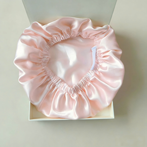 100% <span class=keywords><strong>Bonnet</strong></span> de cheveux en soie de mûrier monocouche Double couche <span class=keywords><strong>bonnet</strong></span> de sommeil pour cheveux bouclés ondulés chapeau de sommeil en soie réglable pour les femmes - Product Image 3