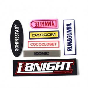 Customized Embossed 2D Soft PVC Logo Patch Badge for Sewing for Garment Labels - Product Image 1