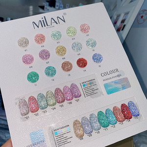 <span class=keywords><strong>MILAN</strong></span> 15 colores brillan <span class=keywords><strong>en</strong></span> la oscuridad Gel reflectante Disco Gel Glitter Flash Sparkle UV Gel esmalte de uñas - Product Image 2
