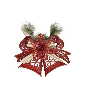 Décorations de sapin de Noël compactes, exquises, nouveau commerce extérieur avec nœud, attrayantes pour les fêtes - Product Image 5