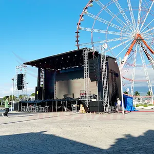 Quadratisches Aluminium-Bühnen fachwerk System Mobiler Raum im Freien Fachwerk struktur Karnevals bühnen wagen Mobile Stage Traile