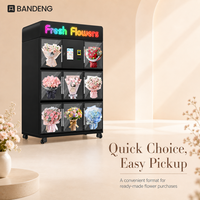 BANDENG 6510XH 10T Vitrina Refrigerada para Ramos de Flores, para Adquisición de Equipos Comerciales, con Diseño para 8 Artículos de Flores Frescas