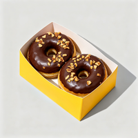 Boîte à donuts pliable et étanche, impression personnalisée de marque, achat en gros pour boulangeries, fournisseurs mondiaux de magasins de proximité