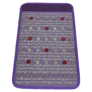 Purple kristallmatte pemf therapy device amethyst obsidian tourmaline heating pad amethyst mattress