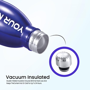Venta al por Mayor de Botellas de Agua de Acero Inoxidable 18/8 de 500 ml, Color Azul Klein, para Grabado Láser, Impresión de Logotipo, Tazas Personalizadas - Product Image 2