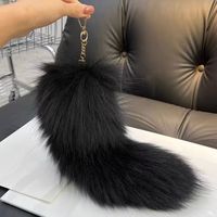 Pendentif queue de renard imitation faite main DIY, accessoires de cosplay, accessoires de performance, accessoires en fourrure pelucheuse pour sac et porte-clés