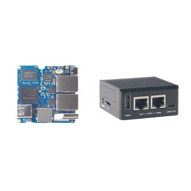 NanoPi R76S RK3576 2GB/4GB LPDDR4X/16GB LPDDR5 +32GB EMMC Dual 2.5G Ethernet Port Multi-Port Dev Board with NAS&Media Streaming