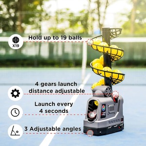 Bosket-Pickleball 681PBH de haute qualité avec oscillation automatique, 3 angles et 4 vitesses réglables, lanceur de pickleball portable - Product Image 1