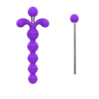 Ensemble de perles anales vibrantes rechargeables, masseur de prostate, kit d'entraînement anal à 10 vitesses de vibration pour hommes et couples