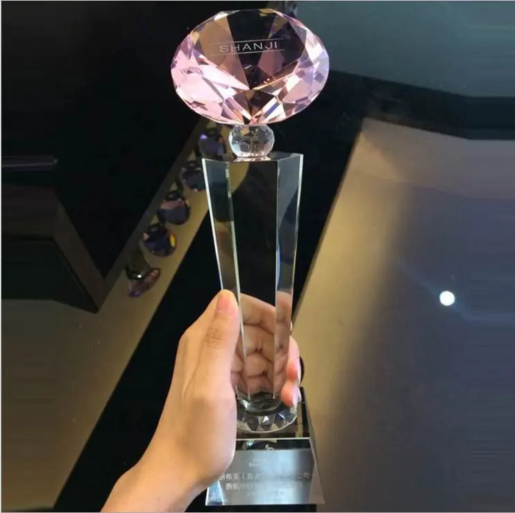 Diamante rosa di cristallo Premio <span class=keywords><strong>trofeo</strong></span> MH-J0784