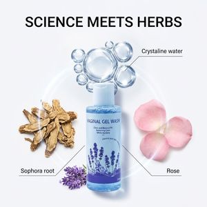 <span class=keywords><strong>Gel</strong></span> lavant vaginal parfumé multi-actions à force clinique, 100 % naturel, pH équilibré, antibactérien, flacon de 250 ml avec bouchon pulvérisateur - Product Image 3