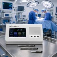 Kit d'instruments chirurgicaux innovants sans fil pour greffe de cheveux FUE, en acier, avec écran tactile LED, 3 canaux, poinçon intelligent pour implantation de follicules