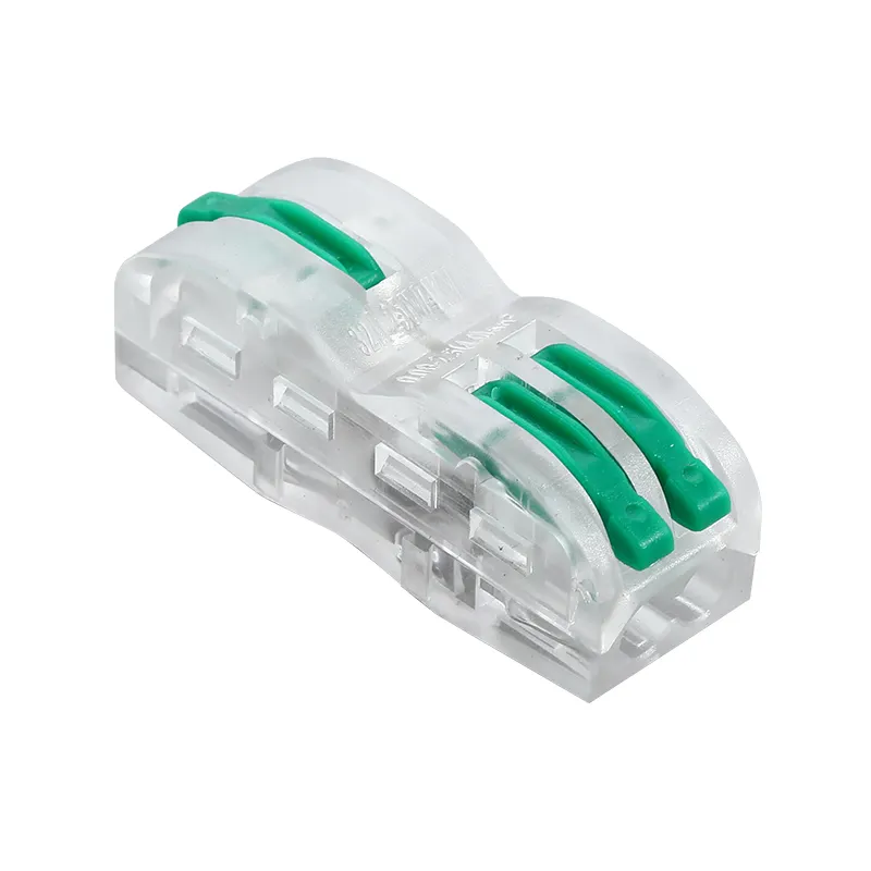 2pin led strip connector SPL-1-2 1 in 2 out pushin wire clamp cable connector