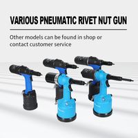 Pistol Rivet Nut Otomatis Ringan, Pistol Tarik Mur Pneumatik Cepat, Alat Rivet Udara Efisien dan Praktis M3-M12