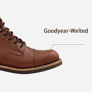 <span class=keywords><strong>Botas</strong></span> Clásicas Retro de Media Pantorrilla de Alta Gama para <span class=keywords><strong>Hombre</strong></span>, con Cordones Delanteros, <span class=keywords><strong>Botas</strong></span> de Tobillo de Cuero de Grano Completo Premium, con Suela Cosida Goodyear - Product Image 6