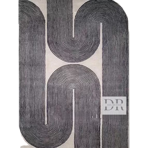 Alfombras Modernas Hechas a Mano de Goma y Lana, Antideslizantes, Lavables, de 6x9 a 12x15, con Respaldo de Yute, para Dormitorio, Cocina y Hogar - Product Image 1