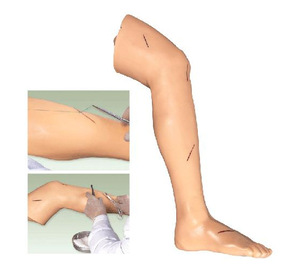Modèle d'entraînement avancé pour la suture des jambes humaines grandeur nature en PVC pour la formation aux compétences de suture en traumatologie chirurgicale - Product Image 4