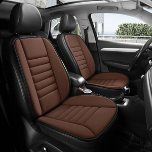 Housses de siège de voiture universelles toutes saisons en cuir, 2 pièces, respirantes et ventilées, coussins de siège chauds pour l'hiver, accessoires intérieurs - Product Image 1