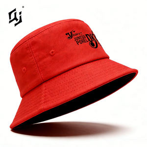 قبعة دلو كاجوال مخصصة من QJ OEM بطباعة شعار مغطى وتطريز صياد السمك، صيفية قابلة للتنفس بحافة عريضة 100% قطن للجنسين - Product Image 6