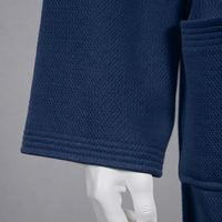 Peignoir gaufré pour hôtel et spa, doux pour la peau, col style kimono, vêtement de nuit pour femme, robe de chambre longue, vente en gros pour boutiques, chaud
