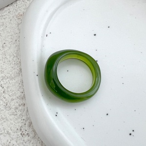 Designer Multi Color Stacked Irregular <b>Resin</b> <b>Rings</b> for Women Trendy Lady Finger <b>Ring</b> Daily Wear Accessories Fashion Jewelry Gift - Product Image 3