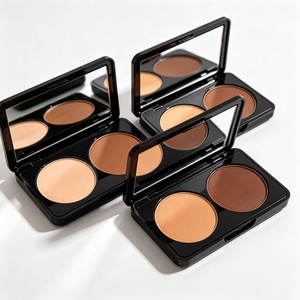Paleta de Contorno e Iluminador en Polvo de Marca Privada, 2 Colores Mezclables, Maquillaje Facial Mate con Espejo, Venta al Por Mayor OEM - Product Image 5