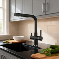 Robinet de cuisine à 5 voies en laiton de couleur personnalisée pour purificateur d'eau pure et gazeuse, chaude, froide et glacée 5 en 1 pièces de filtre à eau