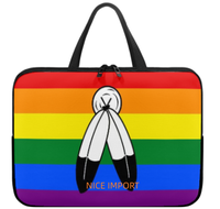 Sac pour ordinateur portable Transgender (Lindsay Design) Rainbow, étui fin pour ordinateur portable avec fermeture éclair, sac pour ordinateur portable pour tablettes, grande capacité