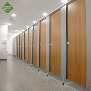 Cartmay Manufacturer Solid HPL Toilet Partition With Stainless Steel Hardware System