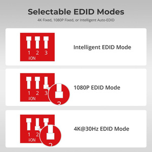 Tesmart 100M <span class=keywords><strong>HDMI</strong></span> KVM Extender 4K 30Hz รับและส่งสัญญาณสนับสนุนสายเคเบิล Cat6 RS232สำหรับการควบคุมความปลอดภัยศูนย์ - Product Image 3