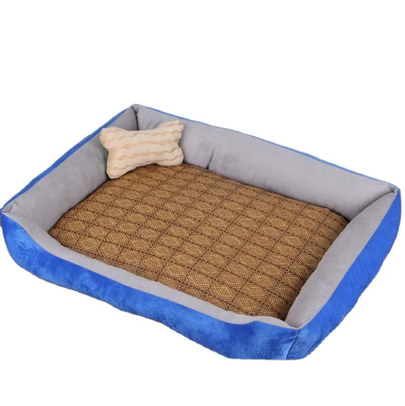 Kanepe köpek yatağı lüks köpek yatağı sandık Mat yumuşak peluş sakinleştirici Pet yatak