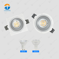 Boîtier de Downlight de 3 Pouces 2 AR111 Lumière Encastrée Noir Blanc Douille GU10