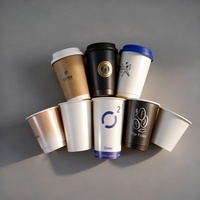 Gobelets à lait recyclables en papier kraft à paroi simple Sunshine avec logo personnalisé, 8 oz, diamètre 80 mm, impression numérique