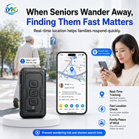 Localizador GPS GSM LBS WiFi 2G Antipérdida para Personas Mayores con Demencia de Alzheimer, Dispositivo Portátil con Llamada Bidireccional SOS para Residencias de Ancianos