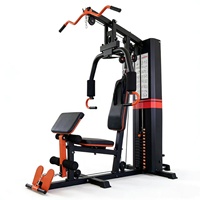 Appareil de musculation multifonctionnel station unique pour la musculation pectorale, lat pulldown, extension des jambes et exercices biceps